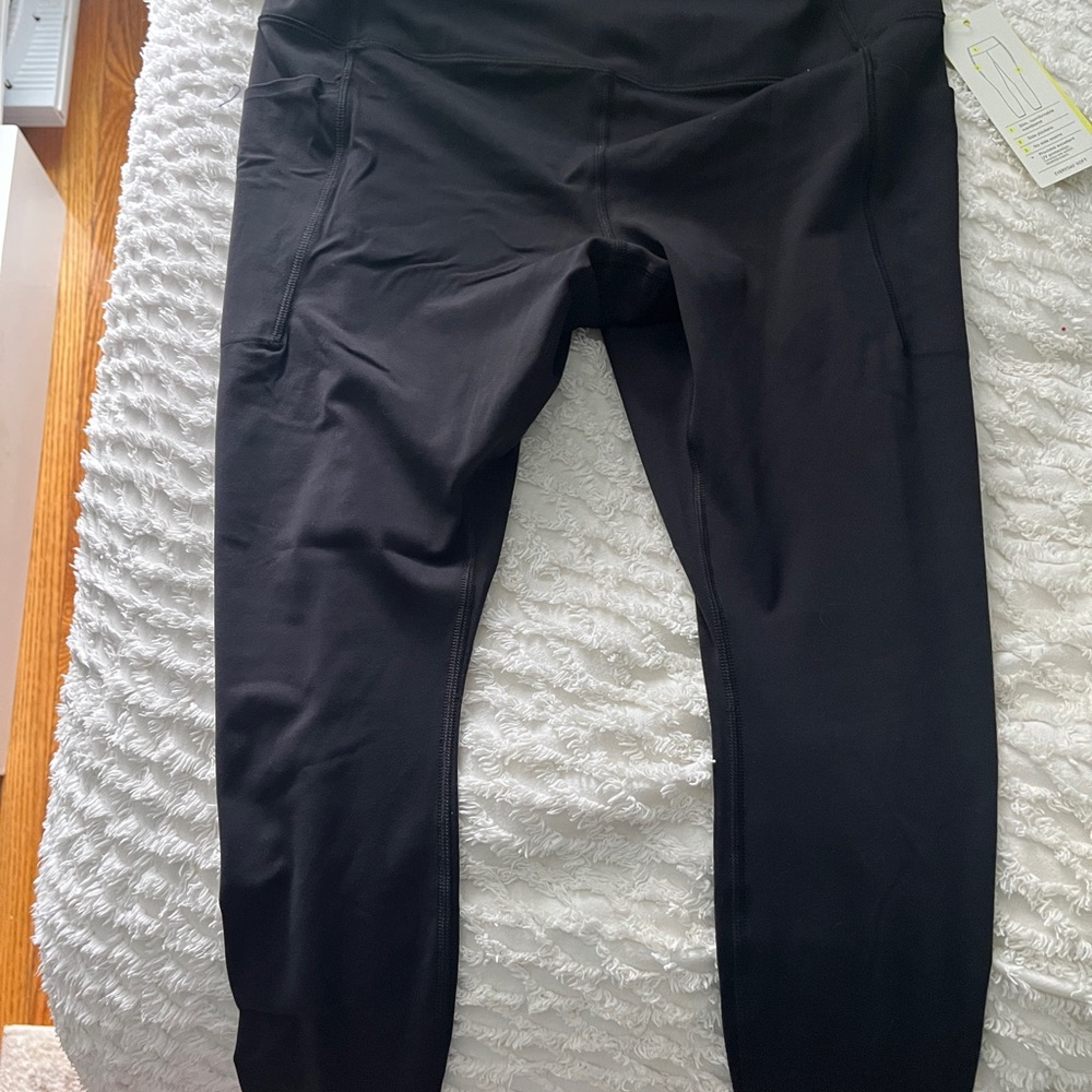 All in Motion Black Leggings Stretchy Athletic Bottoms